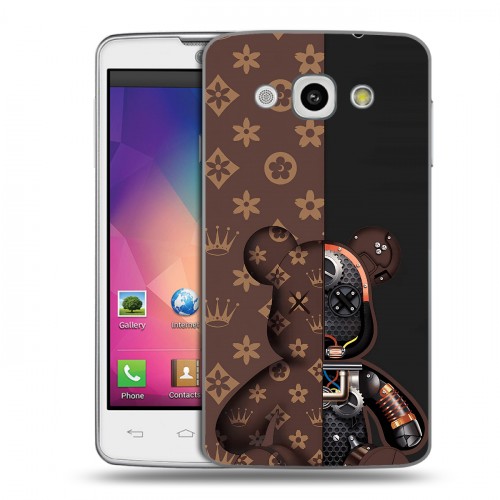 Дизайнерский пластиковый чехол для LG L60 Луи робот