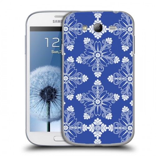 Дизайнерский пластиковый чехол для Samsung Galaxy Grand Ослепительная синева
