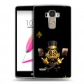 Дизайнерский пластиковый чехол для LG G4 Stylus Золотой скрудж макдак