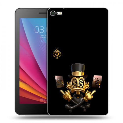 Дизайнерский силиконовый чехол для Huawei MediaPad T2 7.0 Pro Золотой скрудж макдак
