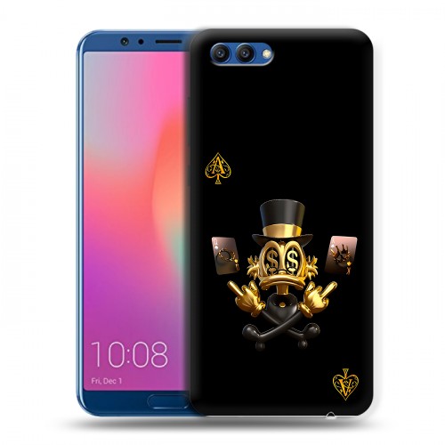 Дизайнерский пластиковый чехол для Huawei Honor View 10 Золотой скрудж макдак