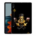 Дизайнерский силиконовый чехол для Samsung Galaxy Tab S7 Золотой скрудж макдак