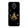 Дизайнерский силиконовый с усиленными углами чехол для Nokia G20 Золотой скрудж макдак