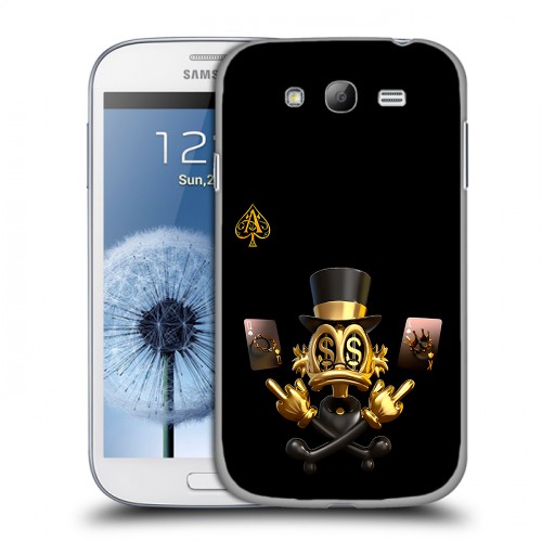 Дизайнерский пластиковый чехол для Samsung Galaxy Grand Золотой скрудж макдак