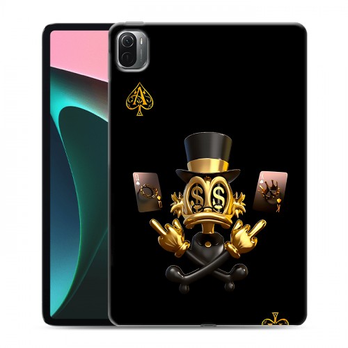 Дизайнерский силиконовый чехол для Xiaomi Pad 5 Золотой скрудж макдак