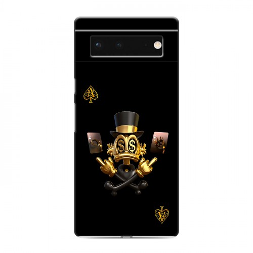 Дизайнерский силиконовый чехол для Google Pixel 6 Золотой скрудж макдак