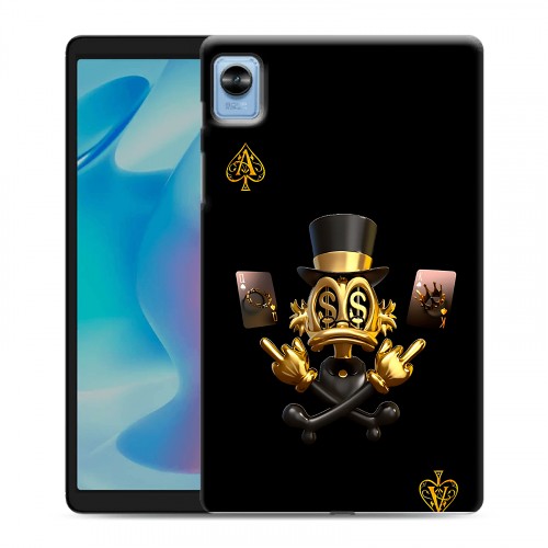 Дизайнерский силиконовый чехол для Realme Pad Mini Золотой скрудж макдак