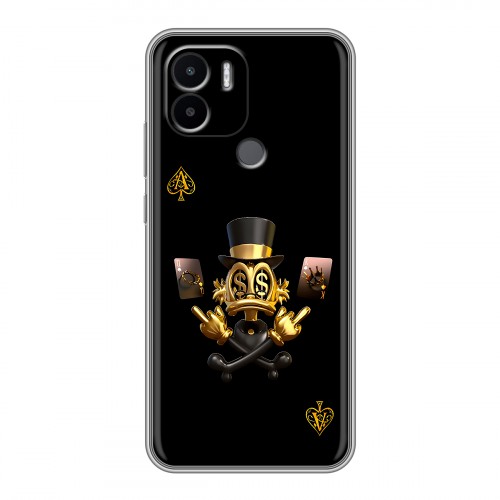 Дизайнерский силиконовый чехол для Xiaomi Redmi A1 Plus Золотой скрудж макдак