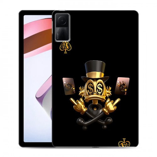 Дизайнерский силиконовый чехол для Xiaomi RedMi Pad Золотой скрудж макдак