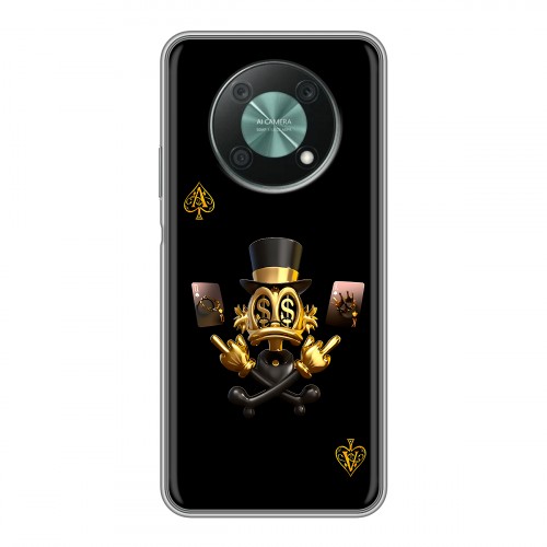Дизайнерский силиконовый чехол для Huawei Nova Y90 Золотой скрудж макдак