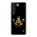 Дизайнерский силиконовый чехол для Vivo V27e Золотой скрудж макдак