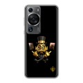 Дизайнерский силиконовый чехол для Huawei P60 Золотой скрудж макдак