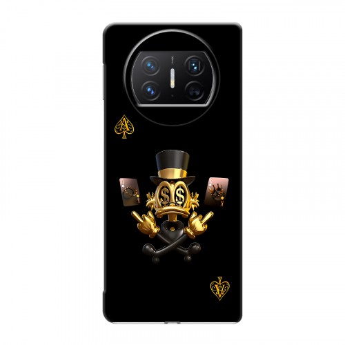 Дизайнерский пластиковый чехол для Huawei Mate X3 Золотой скрудж макдак