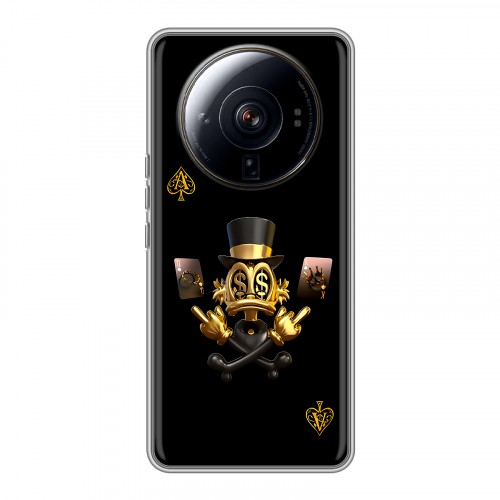Дизайнерский силиконовый чехол для Xiaomi 12S Ultra Золотой скрудж макдак