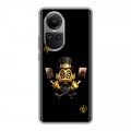 Дизайнерский силиконовый чехол для OPPO Reno10 Золотой скрудж макдак