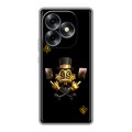 Дизайнерский силиконовый чехол для Itel S23 Plus Золотой скрудж макдак