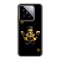 Дизайнерский силиконовый чехол для Xiaomi 14 Золотой скрудж макдак