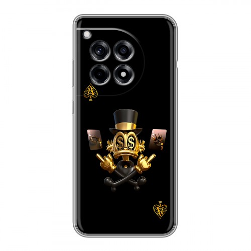 Дизайнерский силиконовый чехол для OnePlus Ace 3 Золотой скрудж макдак
