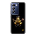 Дизайнерский силиконовый чехол для Vivo V30 Lite Золотой скрудж макдак