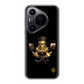 Дизайнерский силиконовый чехол для Huawei Pura 70 Pro Золотой скрудж макдак