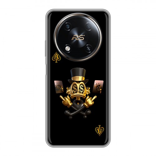 Дизайнерский силиконовый чехол для Itel RS4 Золотой скрудж макдак