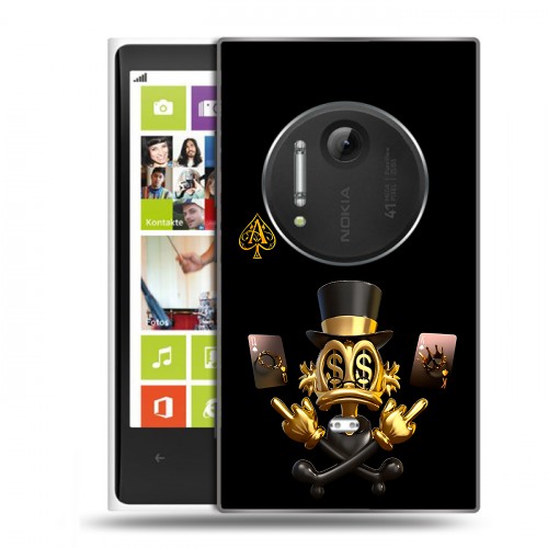 Дизайнерский силиконовый чехол для Nokia Lumia 1020 Золотой скрудж макдак