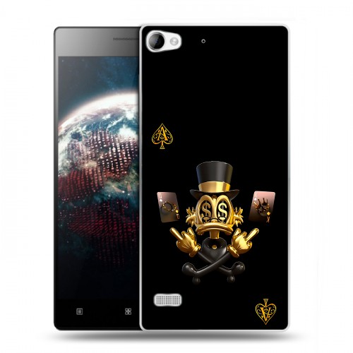 Дизайнерский пластиковый чехол для Lenovo Vibe X2 Золотой скрудж макдак