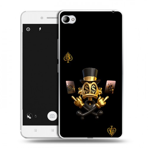 Дизайнерский пластиковый чехол для Lenovo S90 Золотой скрудж макдак