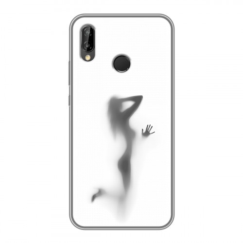 Дизайнерский силиконовый чехол для Huawei P20 Lite Силуэт