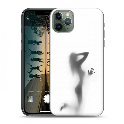 Дизайнерский силиконовый чехол для Iphone 11 Pro Силуэт