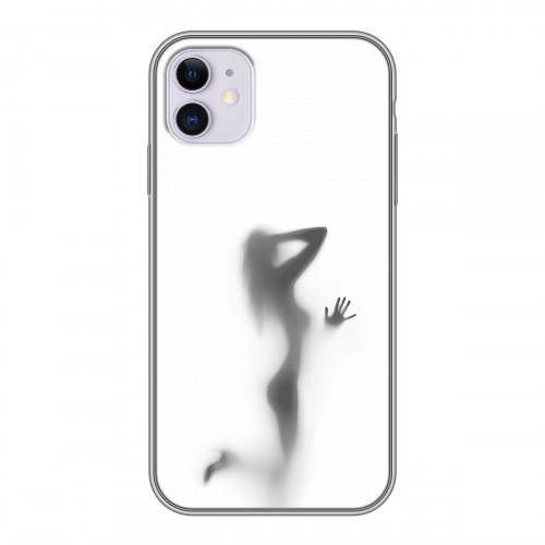 Дизайнерский силиконовый чехол для Iphone 11 Силуэт