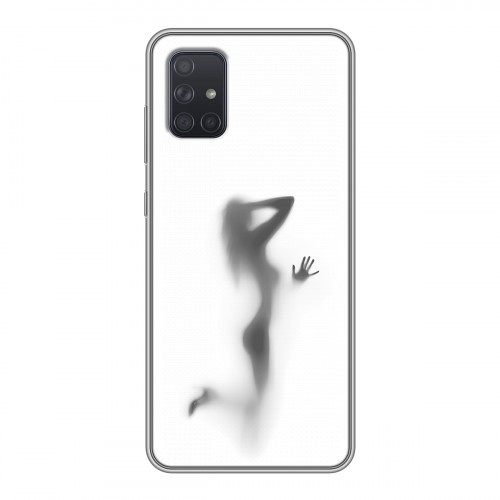Дизайнерский силиконовый чехол для Samsung Galaxy A71 Силуэт