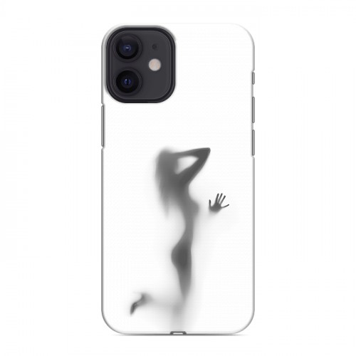 Дизайнерский силиконовый с усиленными углами чехол для Iphone 12 Mini Силуэт