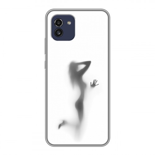 Дизайнерский силиконовый чехол для Samsung Galaxy A03 Силуэт
