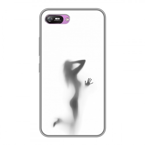 Дизайнерский силиконовый с усиленными углами чехол для Itel A25 Силуэт