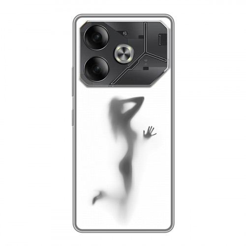 Дизайнерский силиконовый чехол для Tecno Pova 6 Силуэт