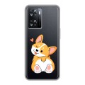 Полупрозрачный дизайнерский пластиковый чехол для OPPO A57s Корги