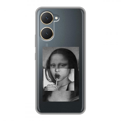 Полупрозрачный дизайнерский пластиковый чехол для Vivo Y03 Мона Лиза