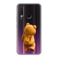 Полупрозрачный дизайнерский силиконовый с усиленными углами чехол для Vivo Y17 Медведь