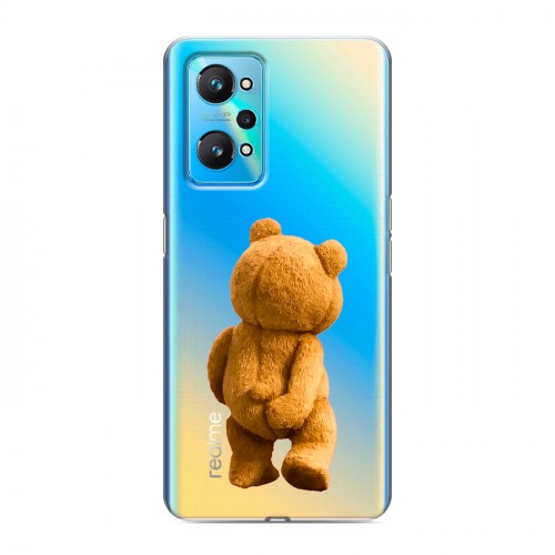 Полупрозрачный дизайнерский силиконовый чехол для Realme GT Neo 2 Медведь