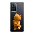 Полупрозрачный дизайнерский пластиковый чехол для OPPO A57s Медведь