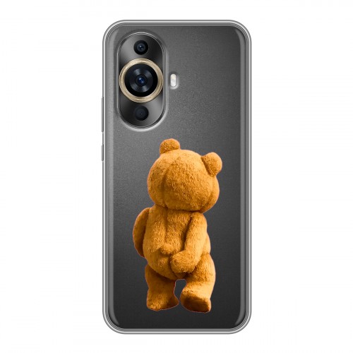 Полупрозрачный дизайнерский силиконовый чехол для Huawei Nova 11 Медведь