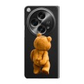 Полупрозрачный дизайнерский пластиковый чехол для OPPO Find N3 Медведь