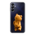 Полупрозрачный дизайнерский пластиковый чехол для Samsung Galaxy A15 Медведь