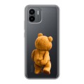 Полупрозрачный дизайнерский силиконовый чехол для Xiaomi Redmi A2 Медведь