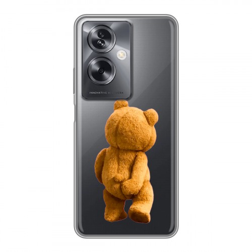 Полупрозрачный дизайнерский пластиковый чехол для OnePlus Nord N30 SE 5G Медведь