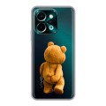 Полупрозрачный дизайнерский силиконовый чехол для Vivo Y28 Медведь