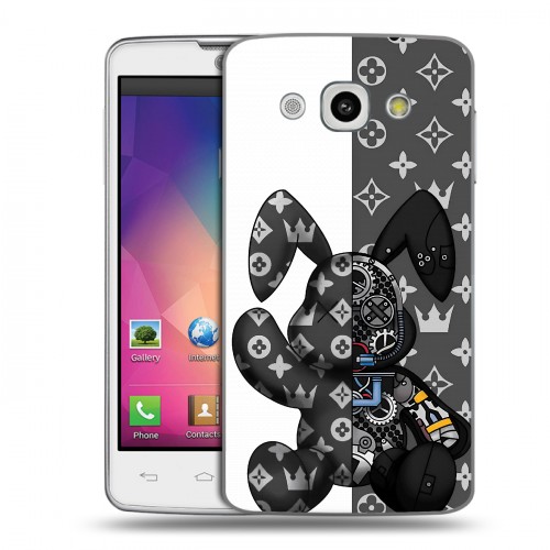 Дизайнерский пластиковый чехол для LG L60 Луи робот