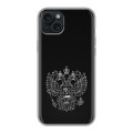 Дизайнерский силиконовый чехол для Iphone 15 Plus Герб России