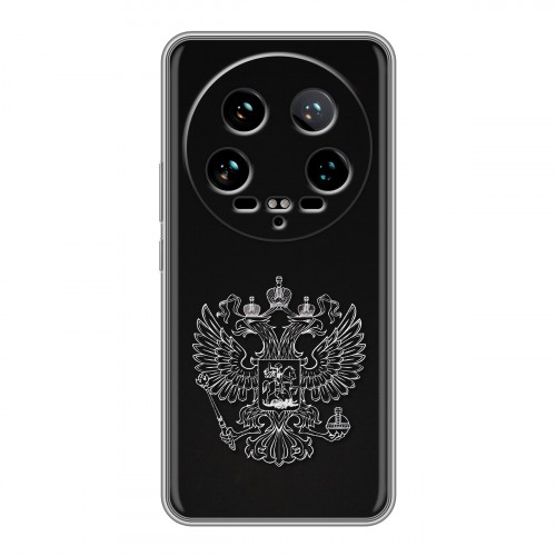 Дизайнерский силиконовый чехол для Xiaomi 14 Ultra Герб России